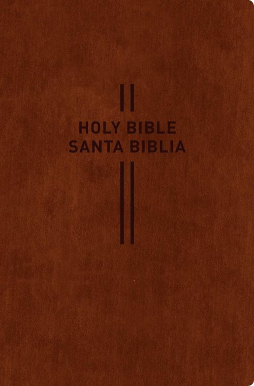 Bilingual Bible / Biblia bilingüe NLT/NTV (LeatherLike, Brown)