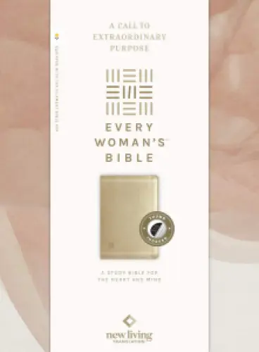 NLT Every Woman's Bible (LeatherLike, Soft Gold, Indexed, Red Letter, Filament Enabled)