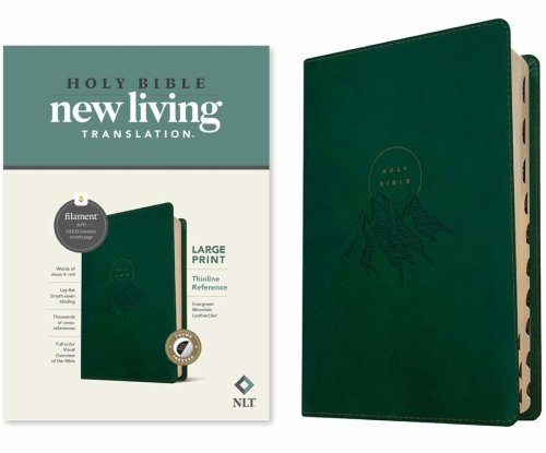 NLT Large Print Thinline Reference Bible, Filament Enabled