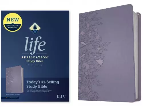 KJV Life Application Study Bible, Third Edition (LeatherLike, Peony Lavender, Red Letter)