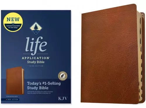 KJV Life Application Study Bible, Third Edition (Genuine Leather, Brown, Indexed, Red Letter)