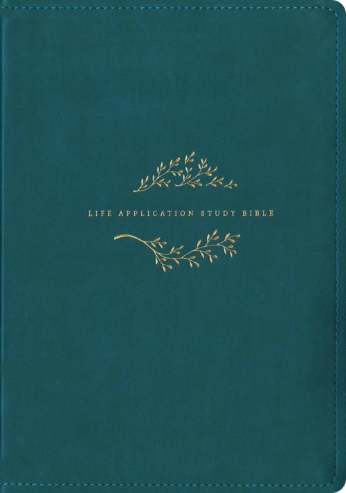 KJV Life Application Study Bible, Third Edition, Large Print (LeatherLike, Teal Blue, Red Letter)
