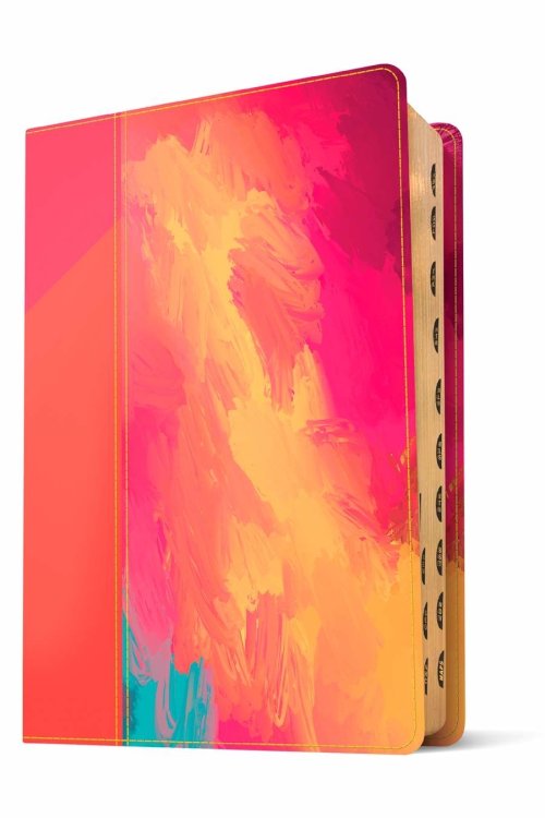 NLT Courage For Life Study Bible for Women, Filament Enabled (LeatherLike, Fierce Pink, Indexed)