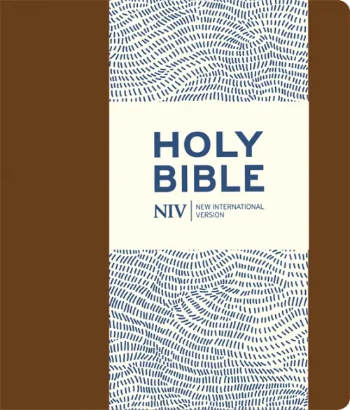 NIV Journalling Bible, Brown, Imitation Leather, Wide Margin, Clasped, Shortcuts, Reading Plan, Anglicised, Quick Links, Pen Loop, Ribbon Markers