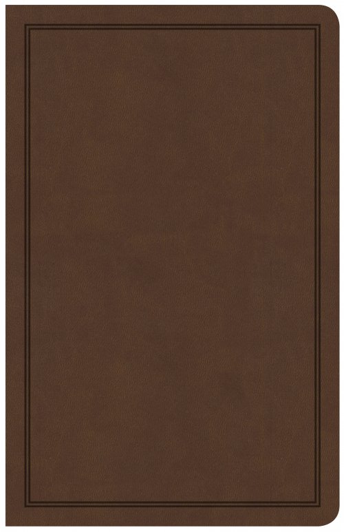 CSB Deluxe Gift Bible, Brown LeatherTouch