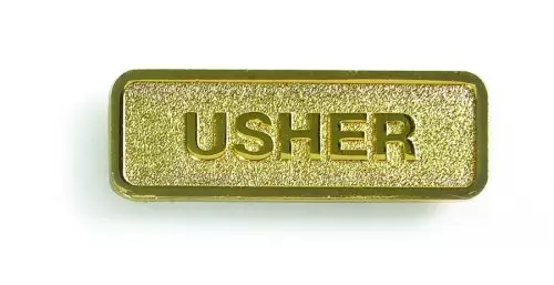 Usher Badge - Brass Finish