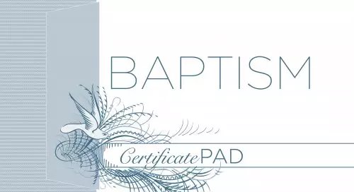 Baptism Certificate Pad (25 Count)