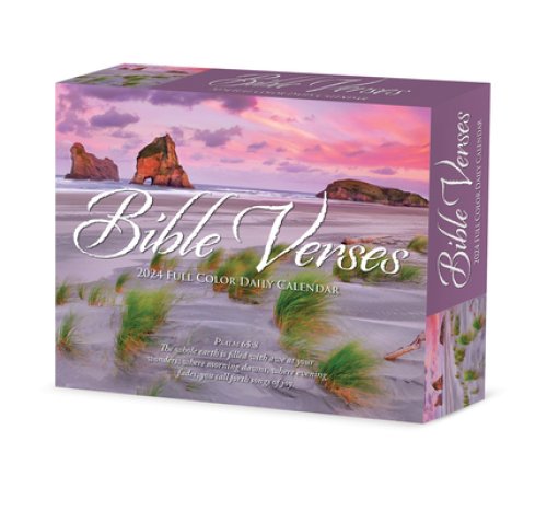 Bible Verses 2024 6.2 X 5.4 Box Calendar