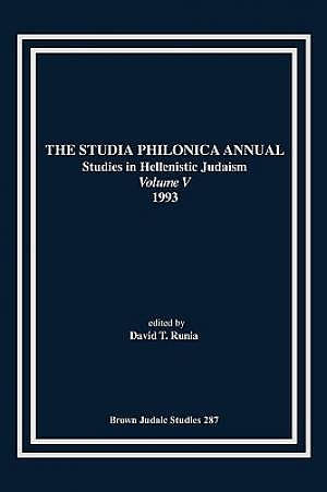 The Studia Philonica Annual V, 1993