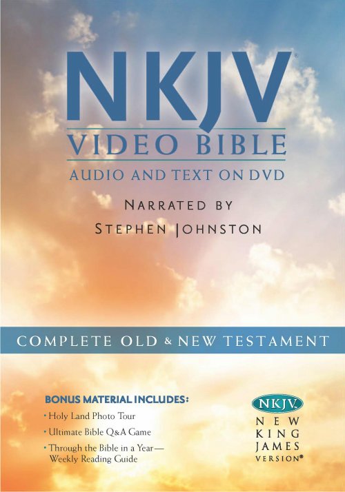Bible On DVD Narrated By Stephen Johnston