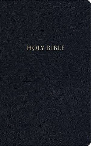 KJV Devotional Bible Black Genuine Leather