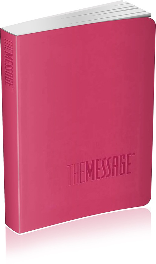 The Message Bible Compact, Bible, Pink, Imitation Leather, Durable Cover, Contemporary Language, Unique Verse-Numbering System