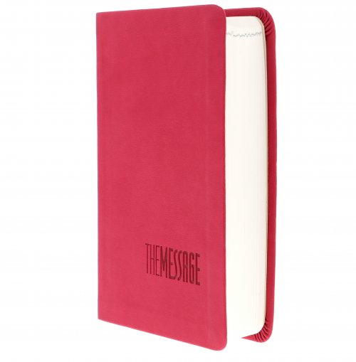 The Message Bible Compact, Bible, Pink, Imitation Leather, Durable Cover, Contemporary Language, Unique Verse-Numbering System
