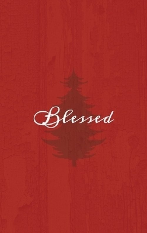 Blessed: A Red Hardcover Decorative Book for Decoration with Spine Text to Stack on Bookshelves, Decorate Coffee Tables, Christmas Decor, Holiday Deco