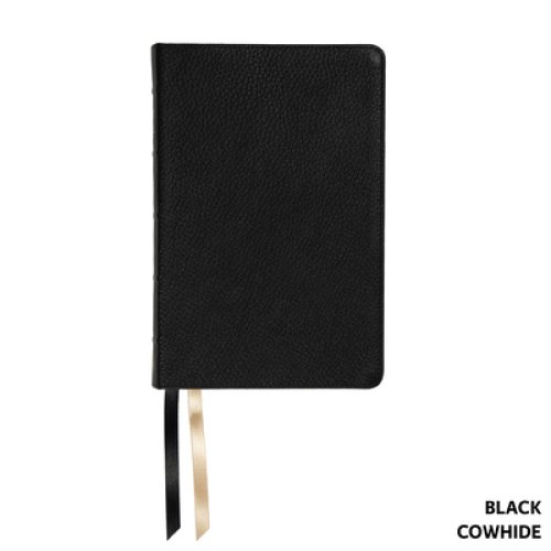 NASB Handy Size, Paste-Down Black Cowhide