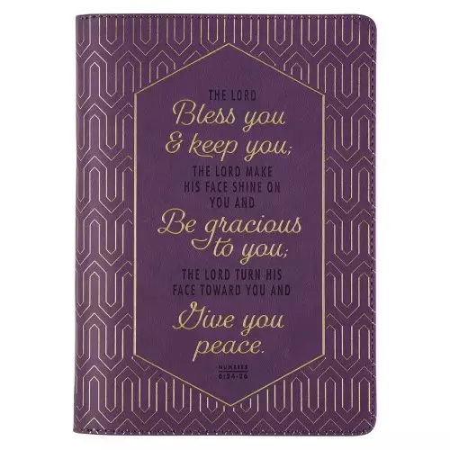 Journal Classic Purple Bless You & Keep You Num. 6:24-26