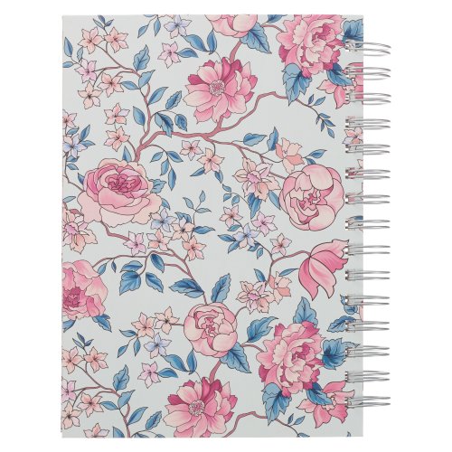 Journal Wirebound Light Blue Floral More Precious than Rubies Prov. 3:15