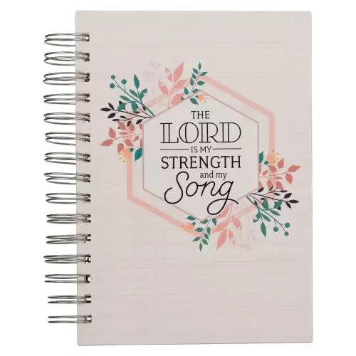 The Lord in My Strength & Song Journal: Psalm 118:14, Pink , Wire Bound