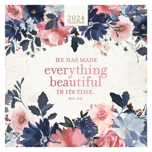 2024 Everything Beautiful - Ecclesiastes 3:11 Large Wall Calendar