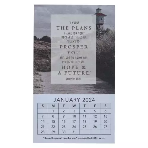 2024 Mini Magnetic Calendar I Know the Plans Jer. 29:11