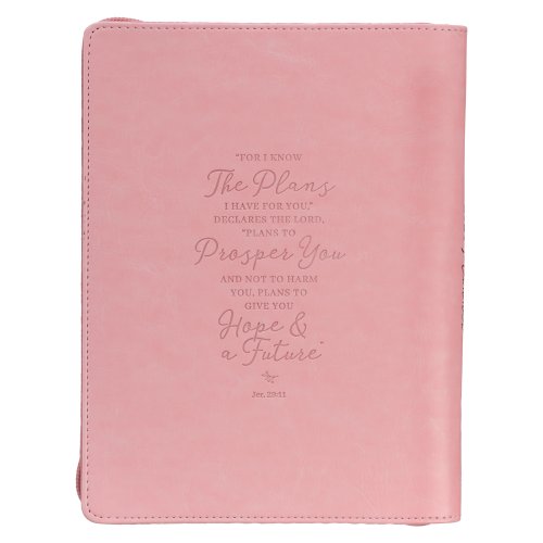 12 Month Executive Vegan Leather Planner for Women: Hope & a Future - Jeremiah 29:11