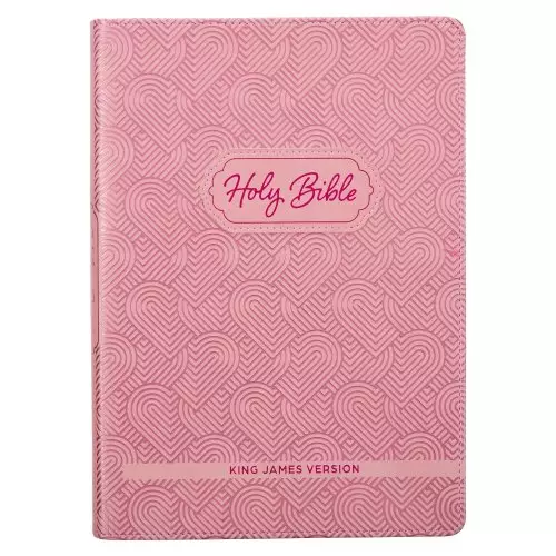 KJV Bible Kid Edition Faux Leather, Light Pink