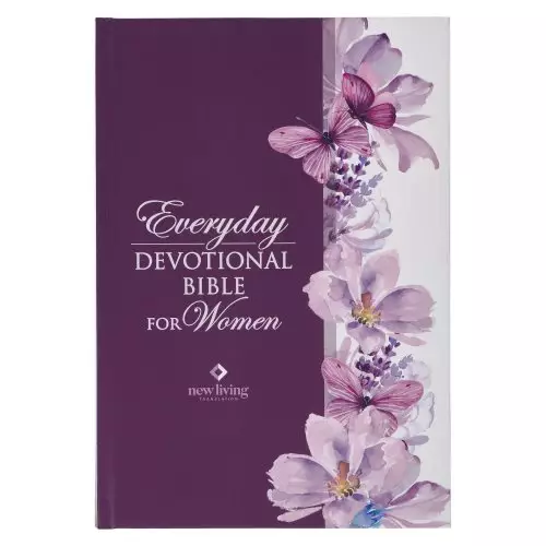 Devotional Bible NLT for Women Hardcover, Purple