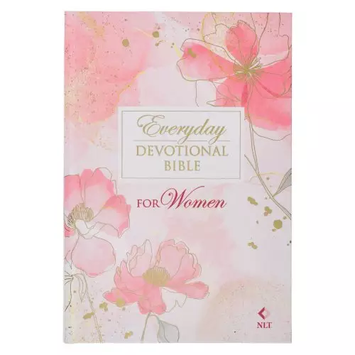 Devotional Bible NLT for Women Hardcover, Pink