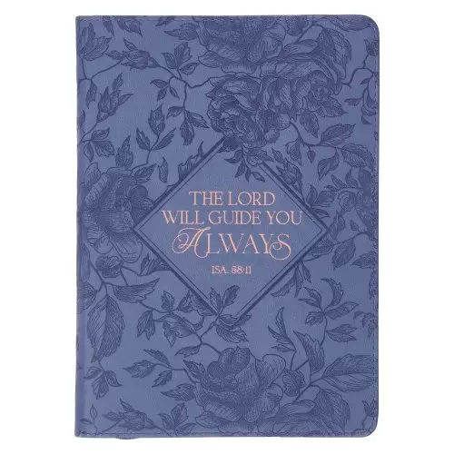 Journal Classic Zip Blue The Lord Will Guide Isa. 58:11