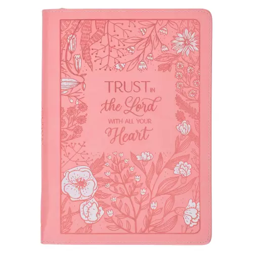 Journal Classic Zip Pink Trust in the Lord Prov. 3:5-6