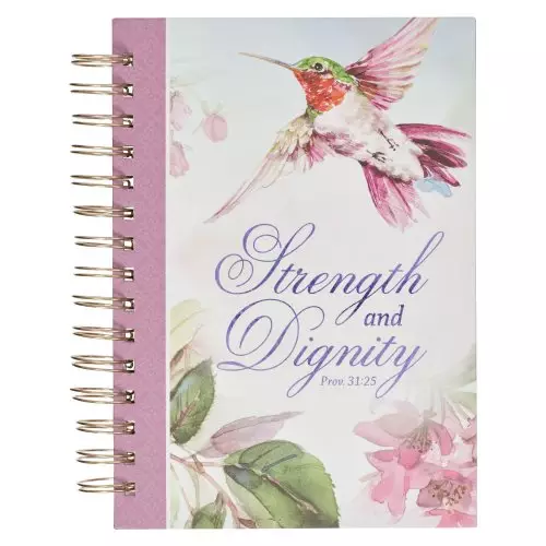 Journal Wirebound Purple Strength and Dignity Prov. 31:25