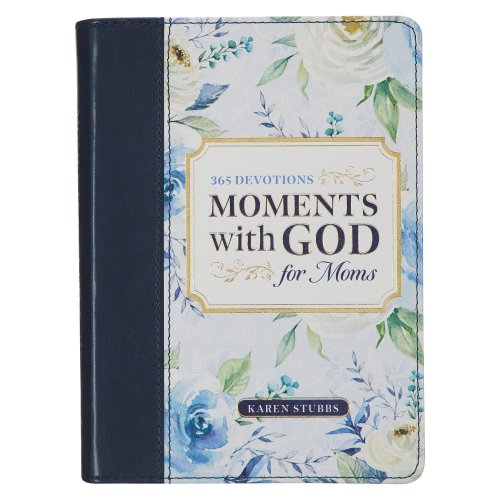 Devotional Moments with God for Mom's Faux leather