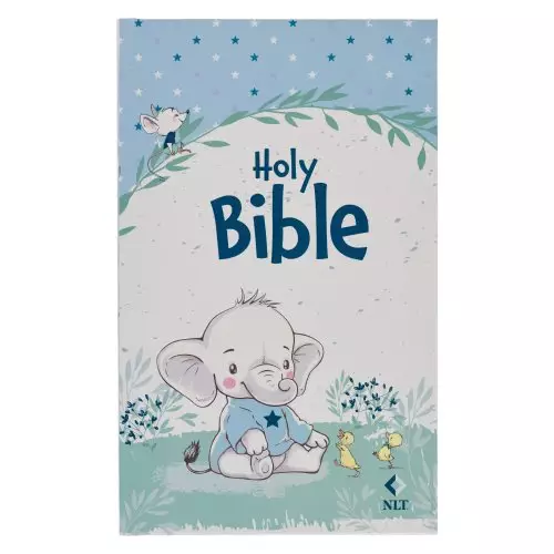 Bible NLT Infant Hardcover, Blue