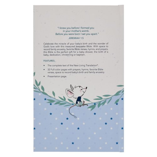 Bible NLT Infant Hardcover, Blue