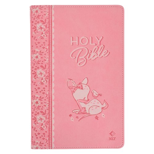 Bible NLT Infant Faux leather, Pink