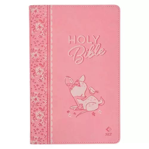 Bible NLT Infant Faux leather, Pink