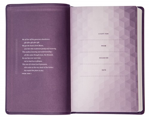 The Message Bible, Deluxe Gift Edition, Bible, Purple, Imitation Leather, Paraphrase, Presentation Page, Maps, Ribbon Marker