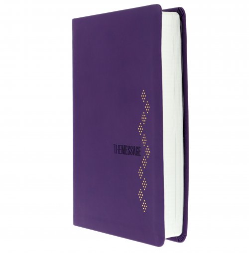 The Message Bible, Deluxe Gift Edition, Bible, Purple, Imitation Leather, Paraphrase, Presentation Page, Maps, Ribbon Marker