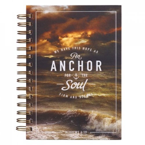 Journal Spiral-bound Ocean Anchor for The Soul Heb. 6:19