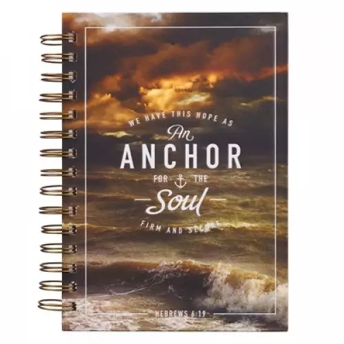 Journal Wirebound Ocean Anchor for The Soul Heb. 6:19