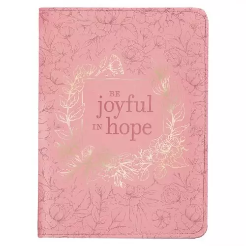 Journal Classic LuxLeather-Joyful in Hope Romans 12:2