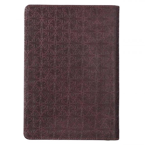 Classic Faux Leather Journal Blessed Man Jeremiah 17:7 Bible Verse Brown Inspirational Notebook, Lined Pages w/Scripture, Ribbon Marker, Zipper Closure