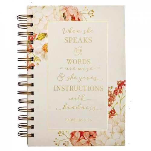 When She Speaks Scripture Floral Journal