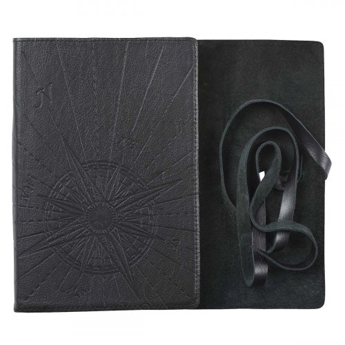 Journal Classic Full-grain Leather w/Wrap Black Commit to the Lord Prov. 16:3