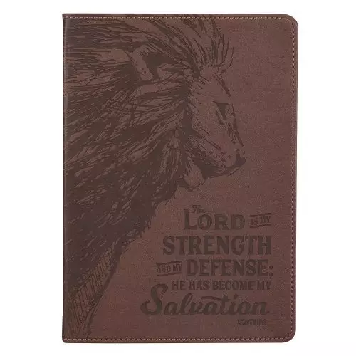 The Lord Is My Strength LuxLeather Journal