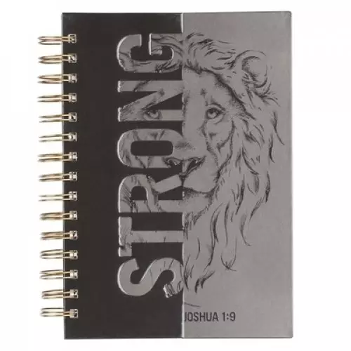 Journal-Wirebound-Be Strong Joshua 1:9-Large