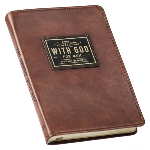 One Minute with God for Men Faux Leather