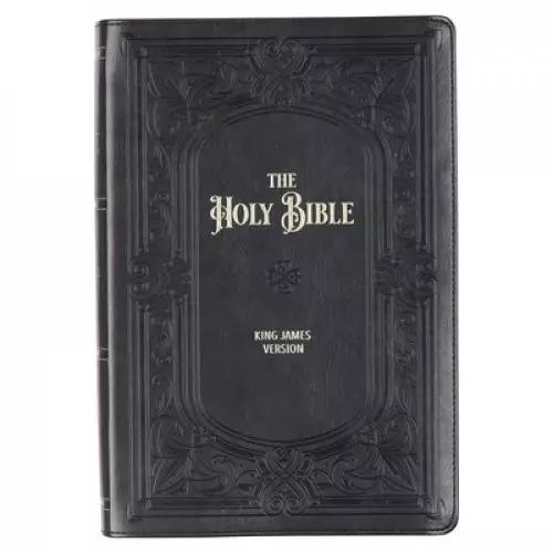 KJV Bible Giant Print Full-size Faux Leather, Midnight Blue