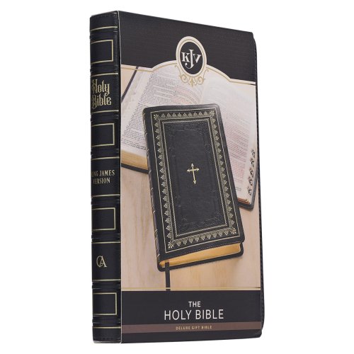 KJV Bible Deluxe Gift Faux Leather, Black