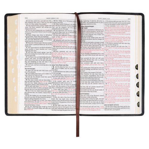 KJV Bible Deluxe Gift Faux Leather, Black